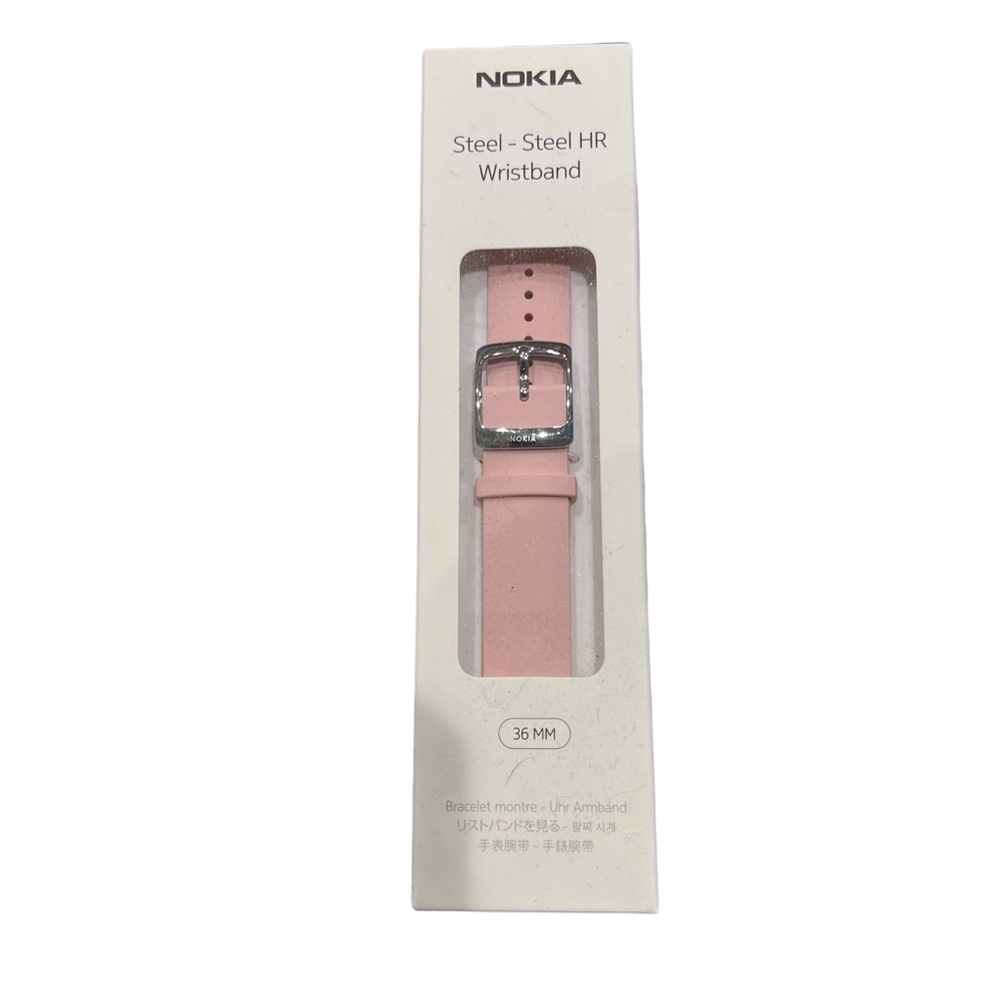 Nokia Steel - Steel HR Wristband Watch Band Pink NIB‎